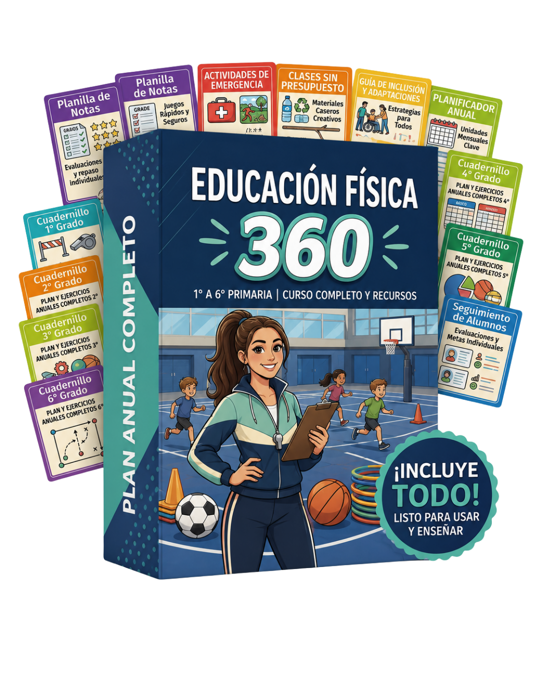 PACK EDUCACIÓN FÍSICA 360 PRIMARIA: 6 Tomos + 6 Bonus