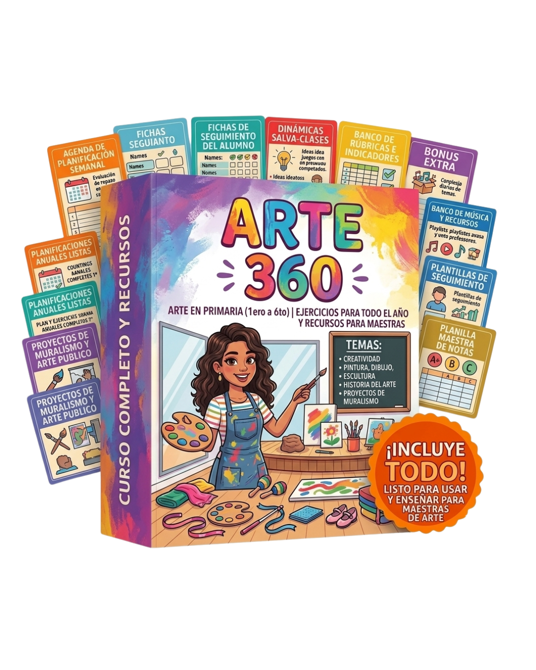 PACK ARTE 360 PRIMARIA: 6 Tomos (1º a 6º Grado) + 6 Bonus