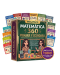 MEGAPACK MATEMÁTICA 360 PRIMARIA Y SECUNDARIA: 12 tomos + 6 bonus + 3 ebooks elite