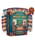 MEGAPACK MUSIC-PRO PRIMARIA Y SECUNDARIA: 12 tomos + 6 bonus + Actos Escolares + Proyectos Transversales ESI/EAI